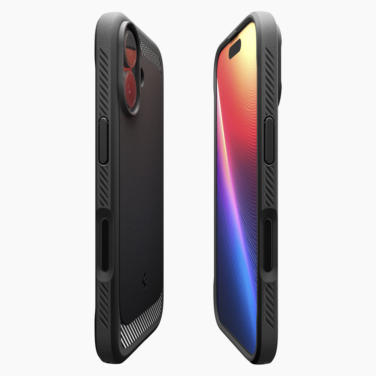 Handyhülle für iPhone 17, Spigen Rugged Armor Mag mit MagSafe, Schwarz