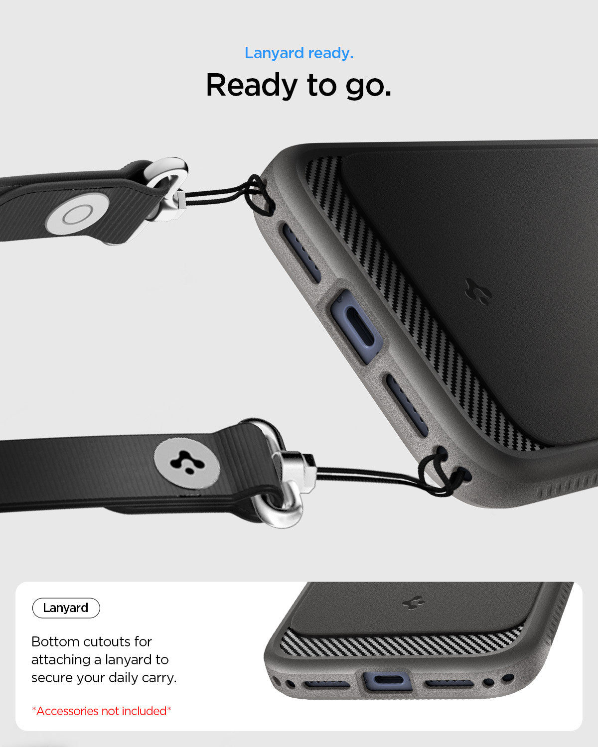 Handyhülle für iPhone 18 Pro, Spigen Rugged Armor Mag mit MagSafe, Schwarz (8/13)