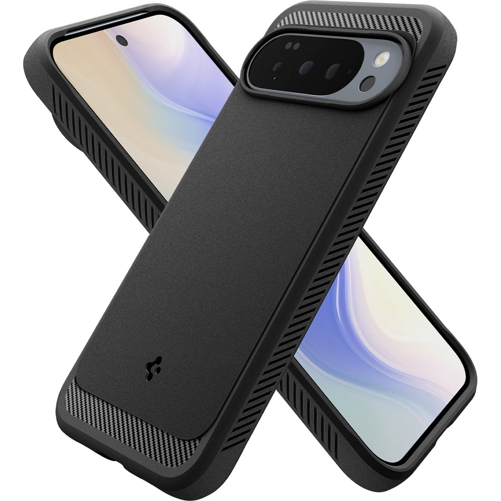 Handyhülle für Google Pixel 10 Pro XL, Spigen Rugged Armor Mag mit MagSafe, Schwarz