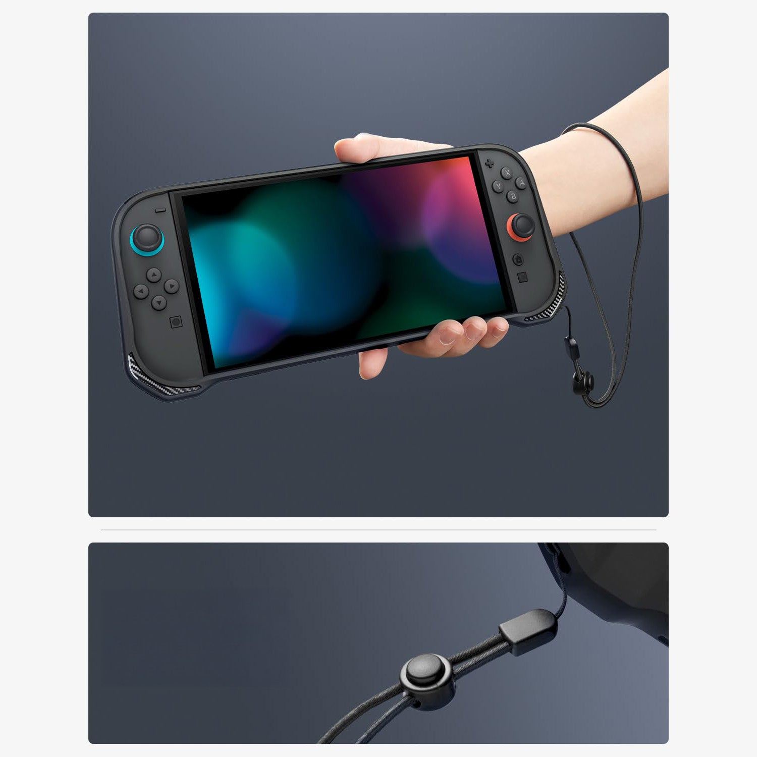 Hülle für Nintendo Switch 2, Spigen Rugged Armor, Schwarz