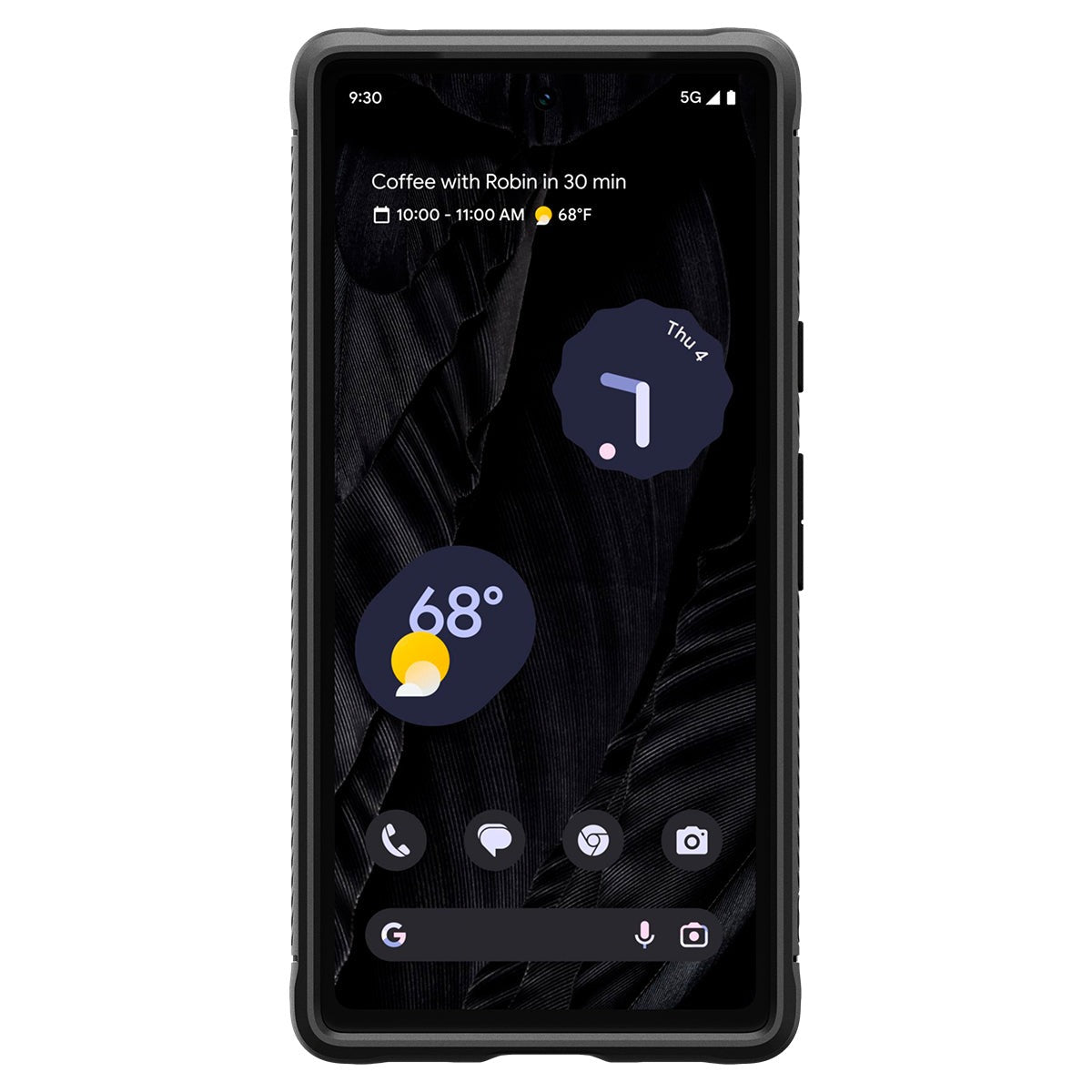 Schutzhülle Spigen Rugged Armor für Pixel 7A, Schwarz