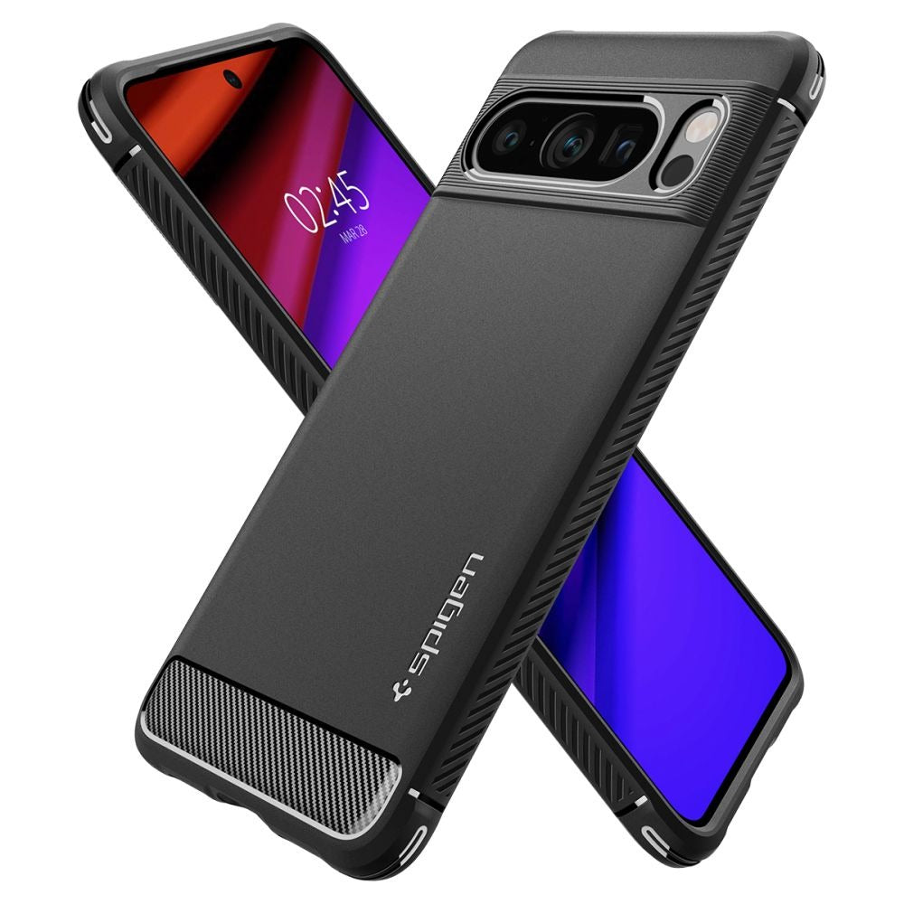 Schutzhülle Spigen Rugged Armor für Google Pixel 8 Pro, Schwarz