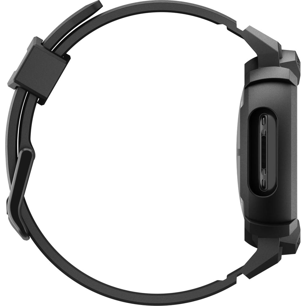 Hülle mit Armband für Google Pixel Watch 4 (45 mm), Spigen Rugged Armor Pro + Stander, Schwarz