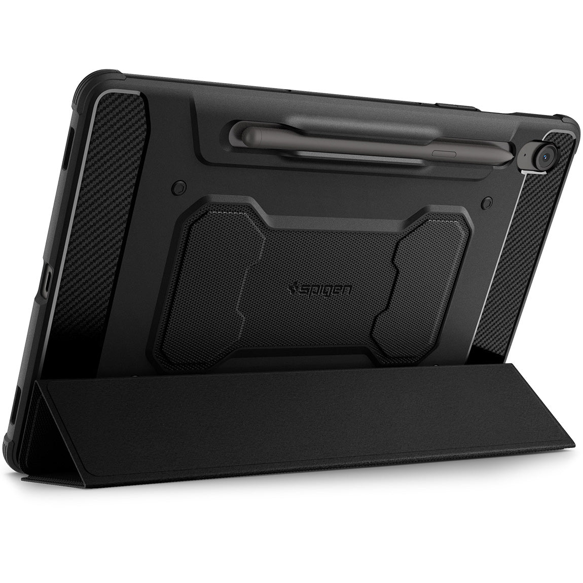 Schutzhülle Spigen Rugged Armor Pro für Galaxy Tab S10 FE / Tab S9, Schwarz