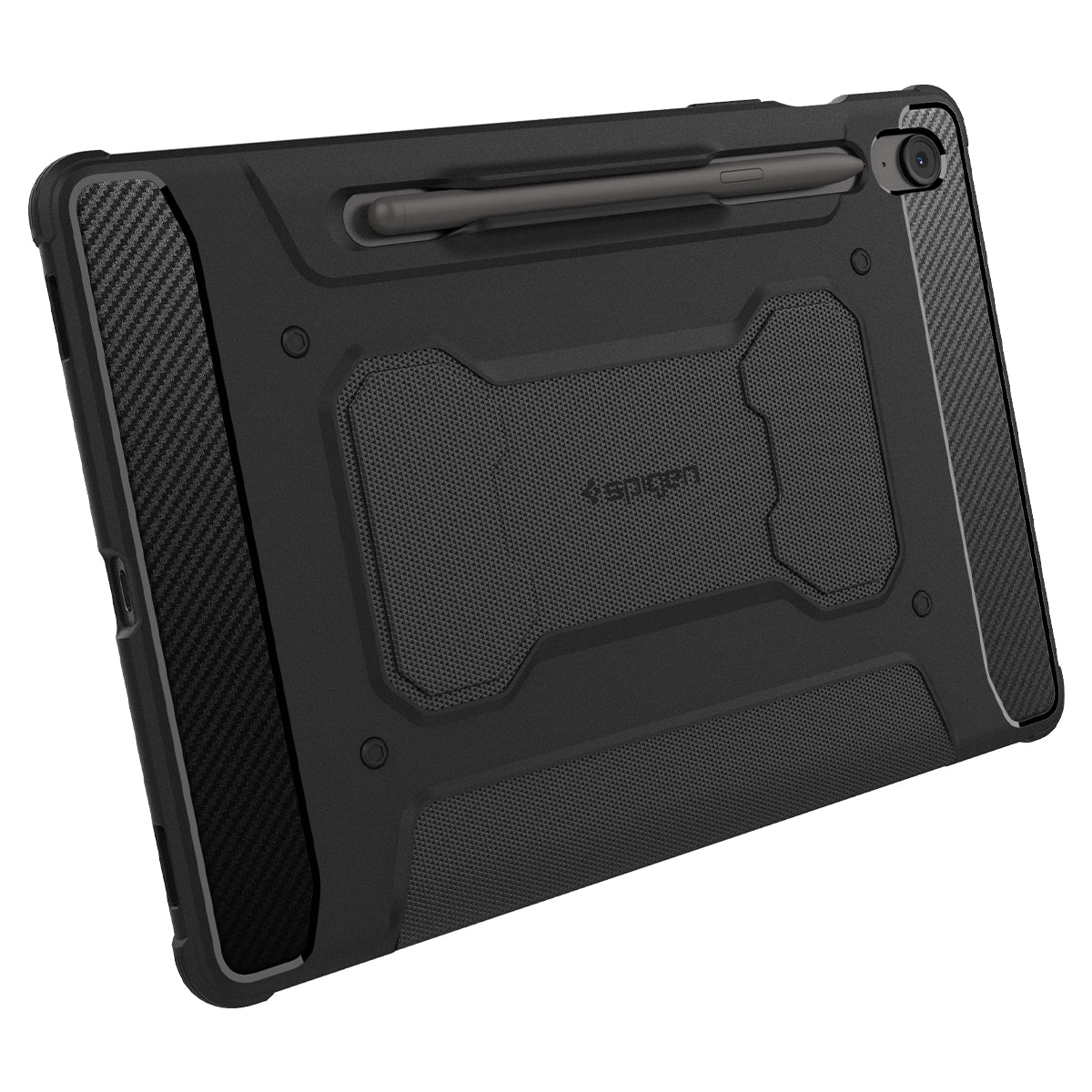 Schutzhülle Spigen Rugged Armor Pro für Galaxy Tab S10 FE / Tab S9, Schwarz