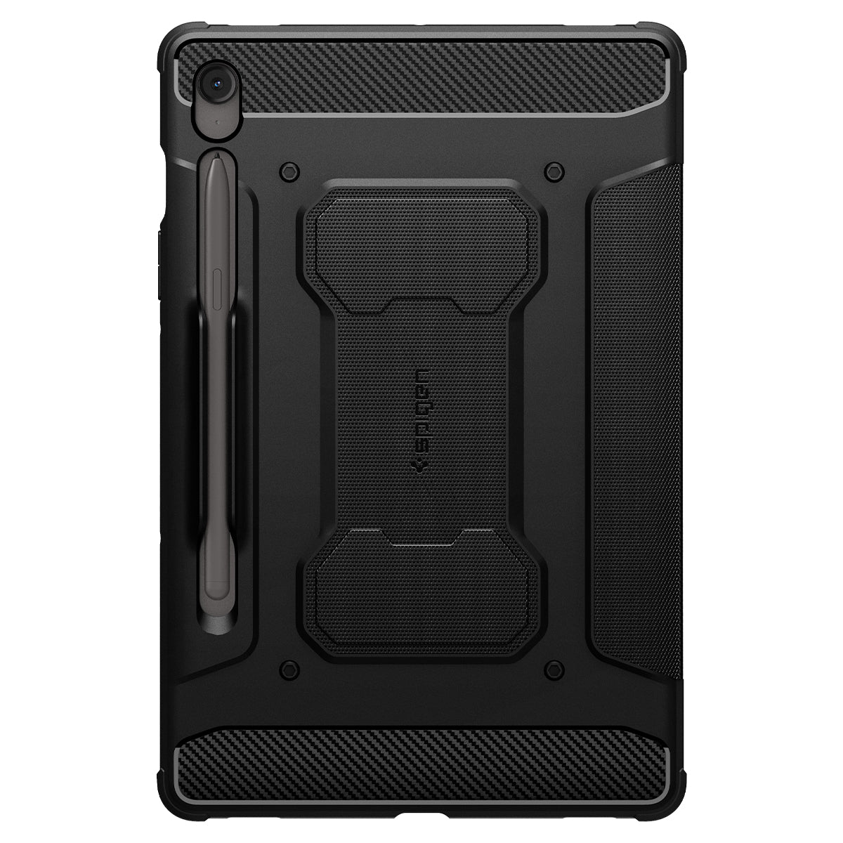 Schutzhülle Spigen Rugged Armor Pro für Galaxy Tab S10 FE / Tab S9, Schwarz