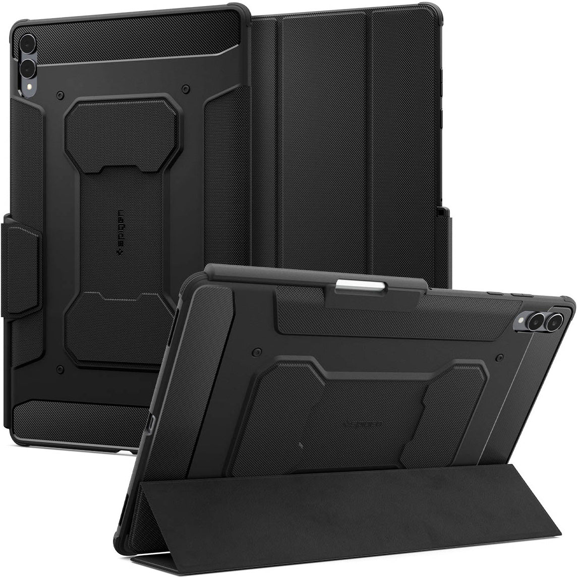 Hülle für Galaxy Tab S11 Ultra, Spigen Rugged Armor Pro, Schwarz