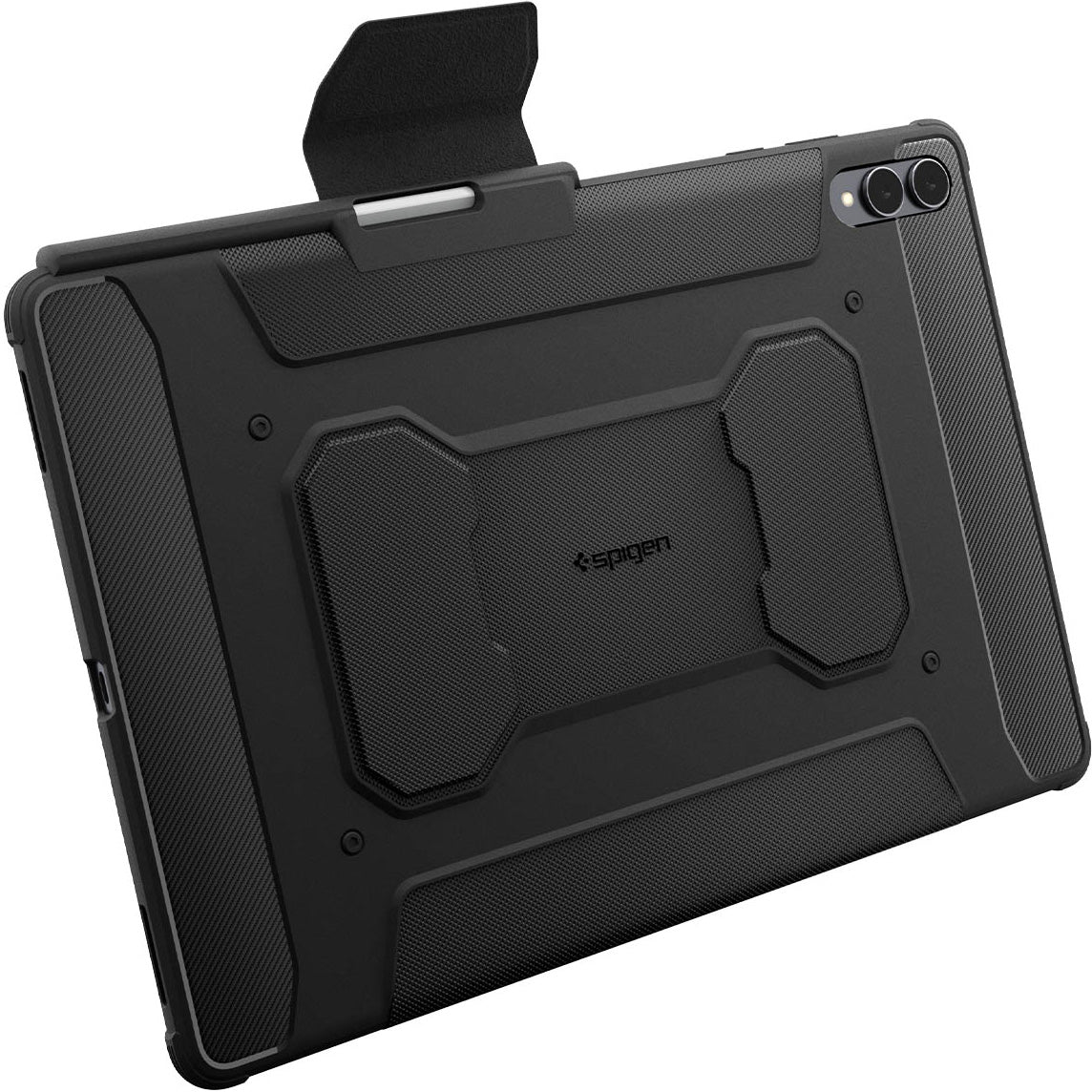 Hülle für Galaxy Tab S11 Ultra, Spigen Rugged Armor Pro, Schwarz