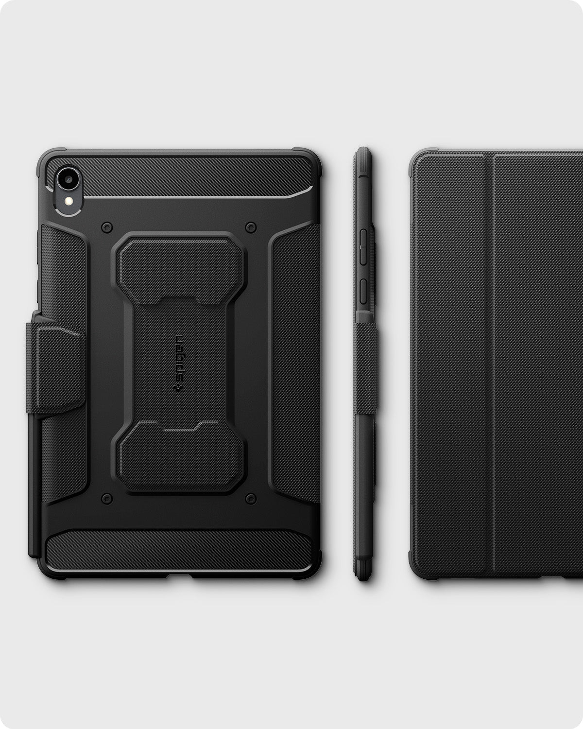 Hülle für Galaxy Tab S11 Ultra, Spigen Rugged Armor Pro, Schwarz