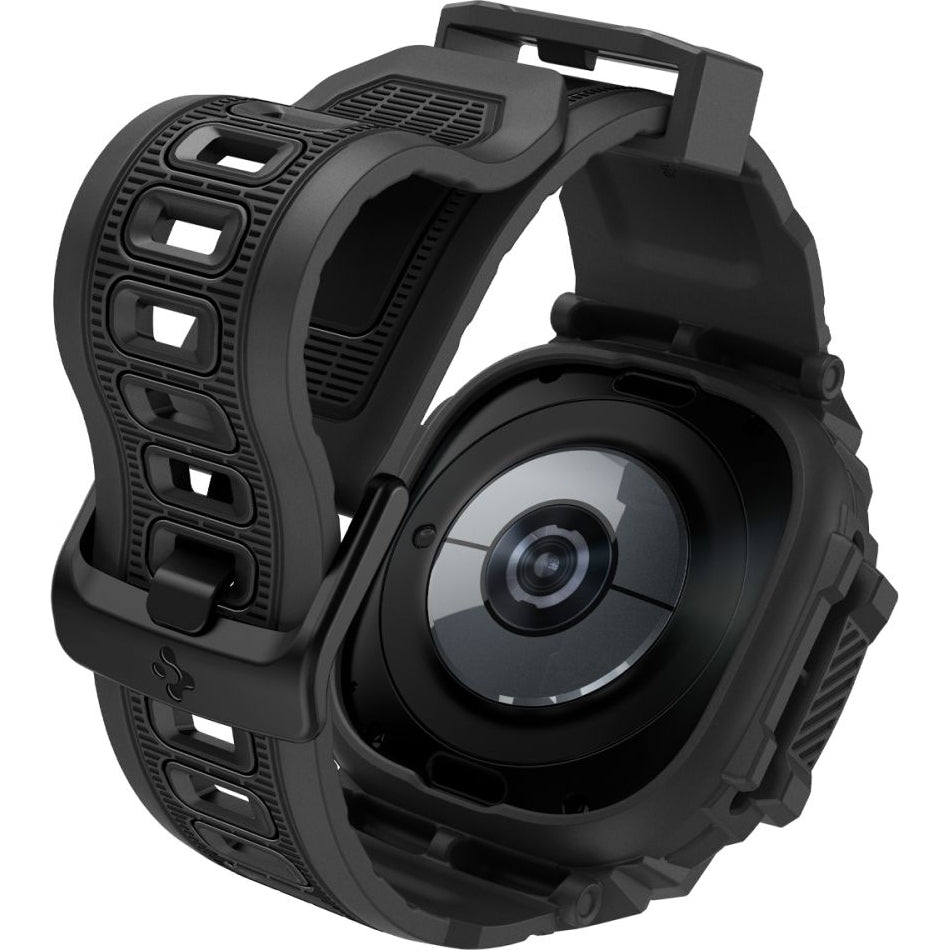 Schutzhülle mit Armband für Galaxy Watch Ultra 47mm, Spigen Rugged Armor Pro, Schwarz