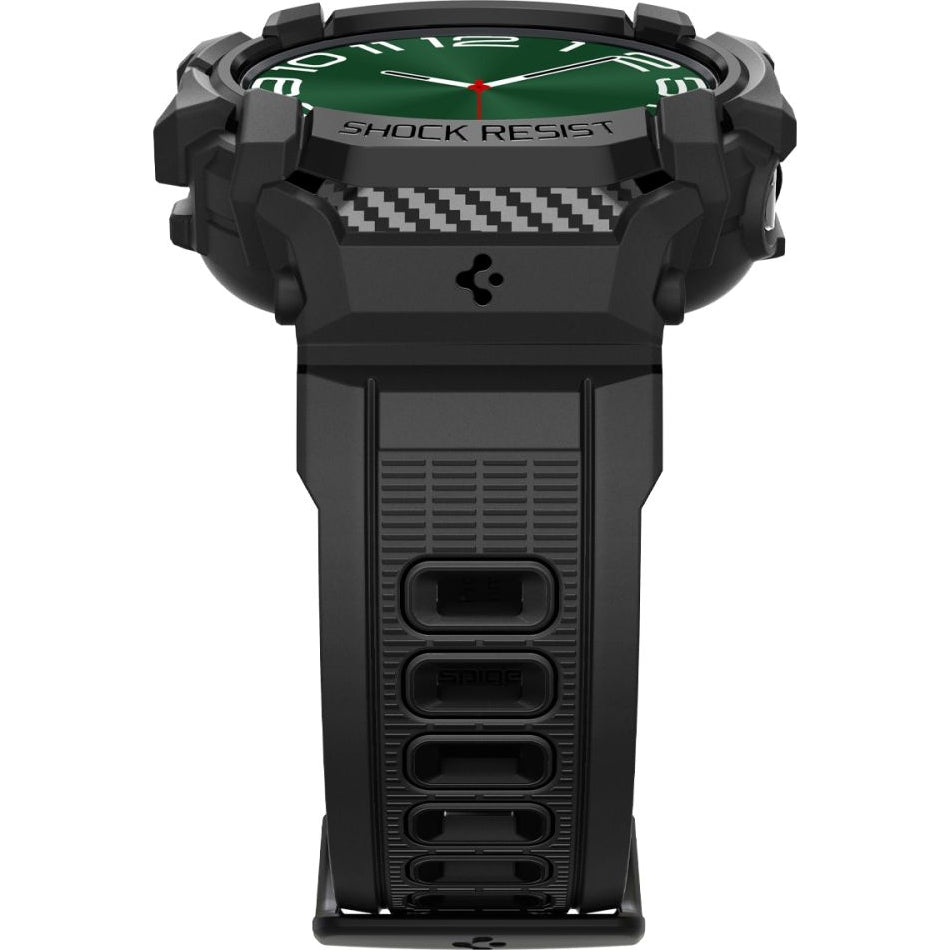 Schutzhülle mit Armband für Galaxy Watch Ultra 47mm, Spigen Rugged Armor Pro, Schwarz