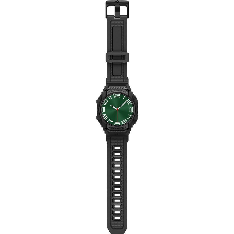 Schutzhülle mit Armband für Galaxy Watch Ultra 47mm, Spigen Rugged Armor Pro, Schwarz