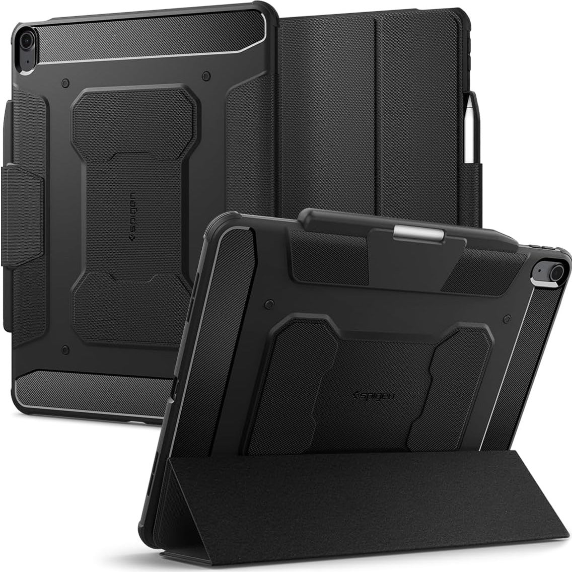 Schutzhülle für iPad Air 13" 2025 / 2024, Spigen Rugged Armor Pro, Schwarz