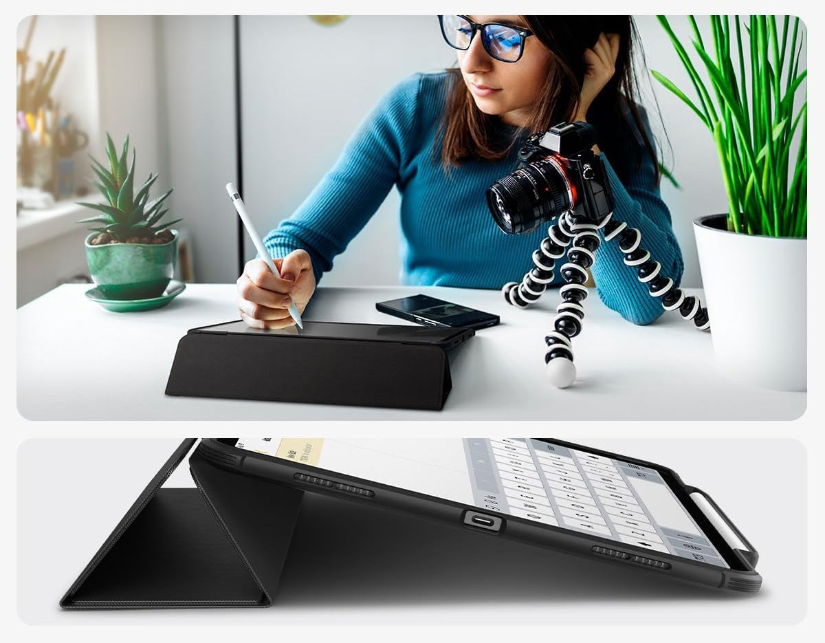 Schutzhülle für iPad Air 13" 2025 / 2024, Spigen Rugged Armor Pro, Schwarz