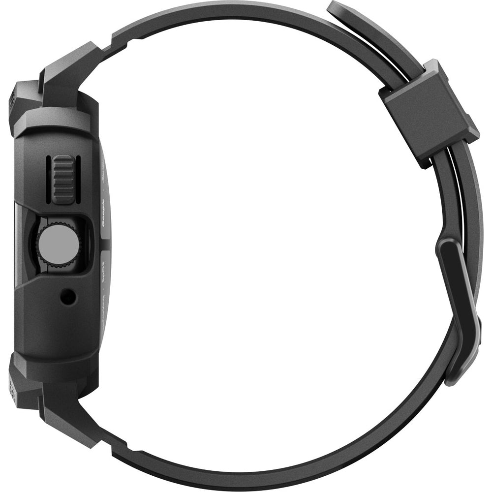 Hülle mit Armband für Google Pixel Watch 4 (41 mm), Spigen Rugged Armor Pro, Schwarz