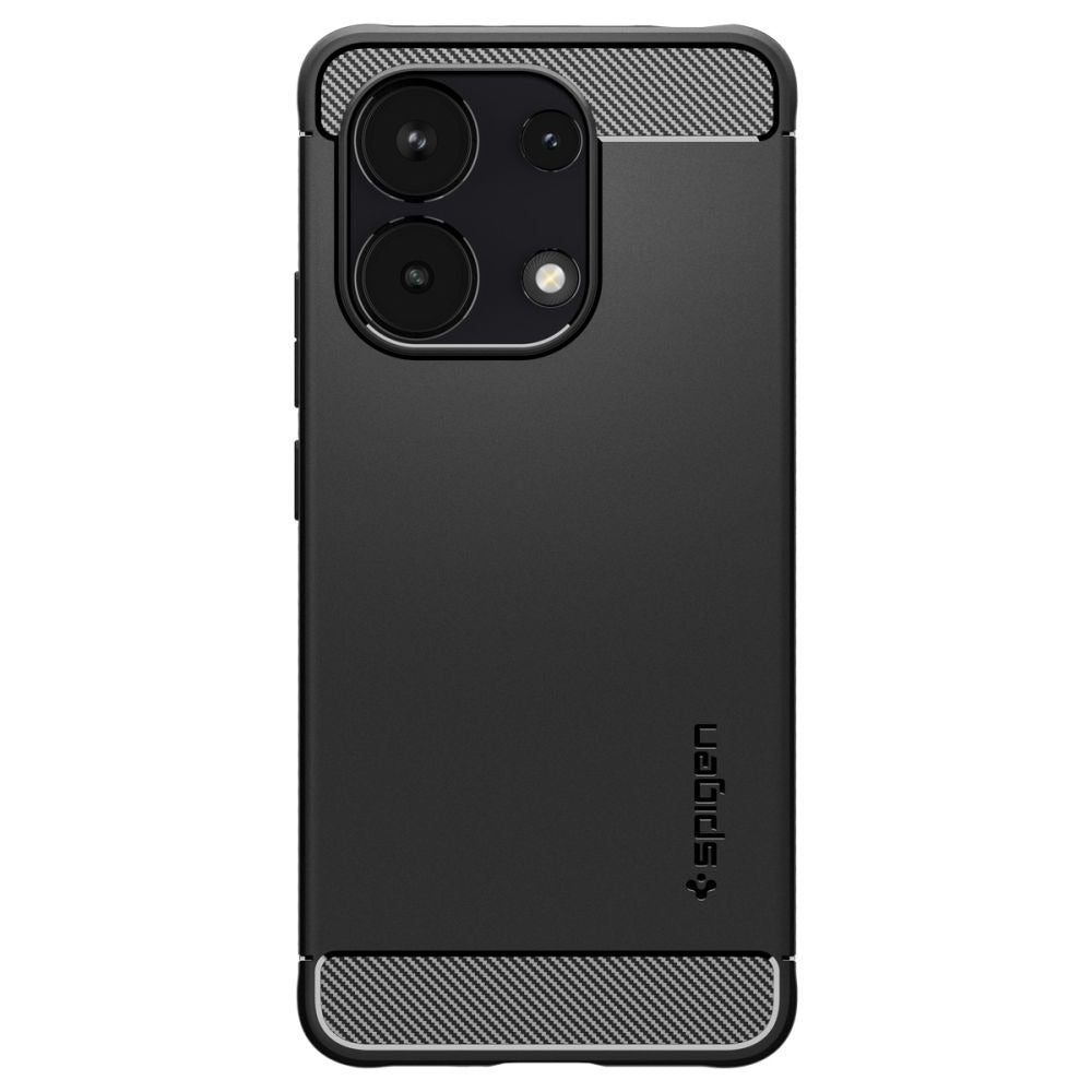 Schutzhülle für Xiaomi Redmi Note 13 4G, Spigen Rugged Armor, Schwarz