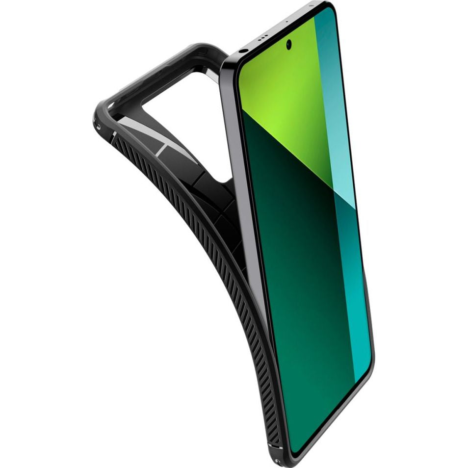 Schutzhülle für Xiaomi Redmi Note 13 Pro 5G/Poco X6 5G, Spigen Rugged Armor, Schwarz