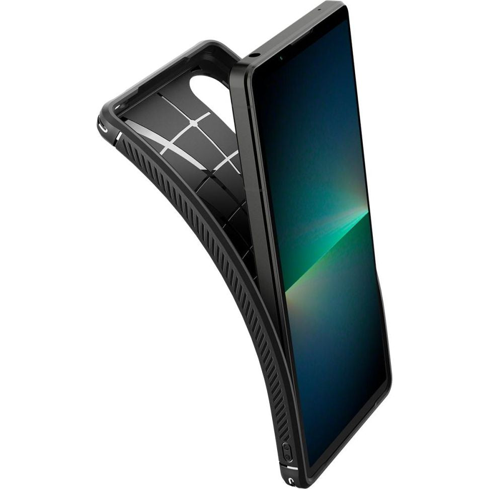 Schutzhülle Spigen Rugged Armor für Sony Xperia 5V, Schwarz