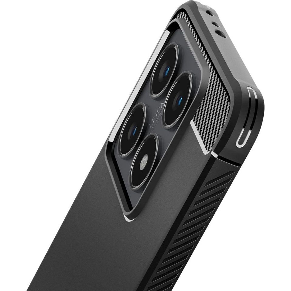 Handyhülle für Xiaomi 14T, Spigen Rugged Armor, Schwarz