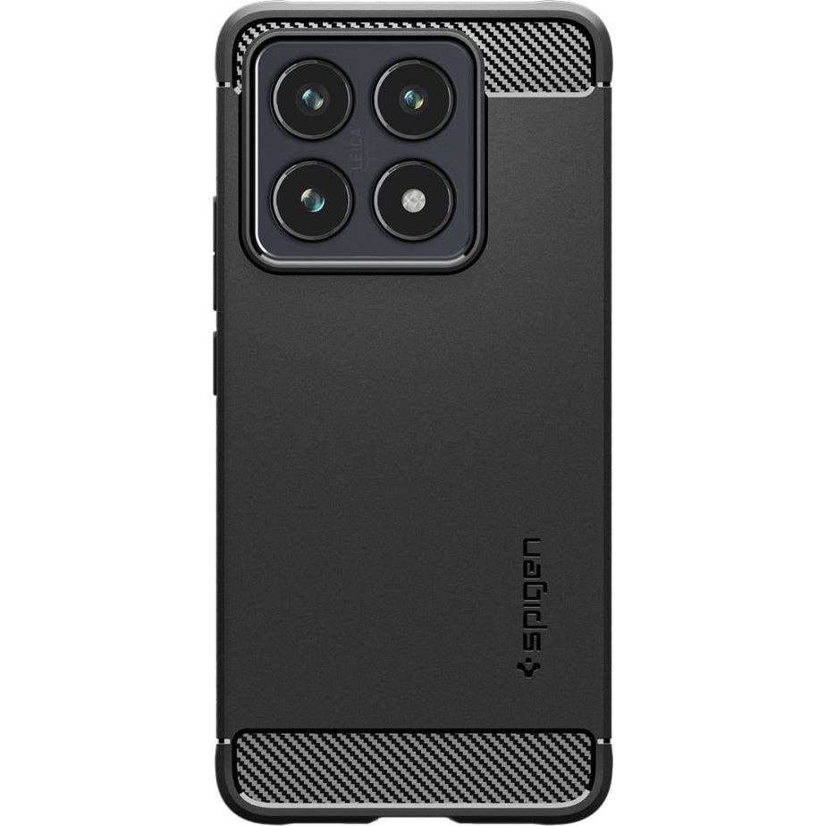 Handyhülle für Xiaomi 14T, Spigen Rugged Armor, Schwarz