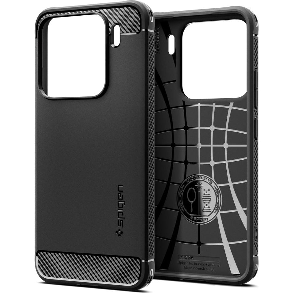 Handyhülle für Xiaomi 15, Spigen Rugged Armor, Schwarz
