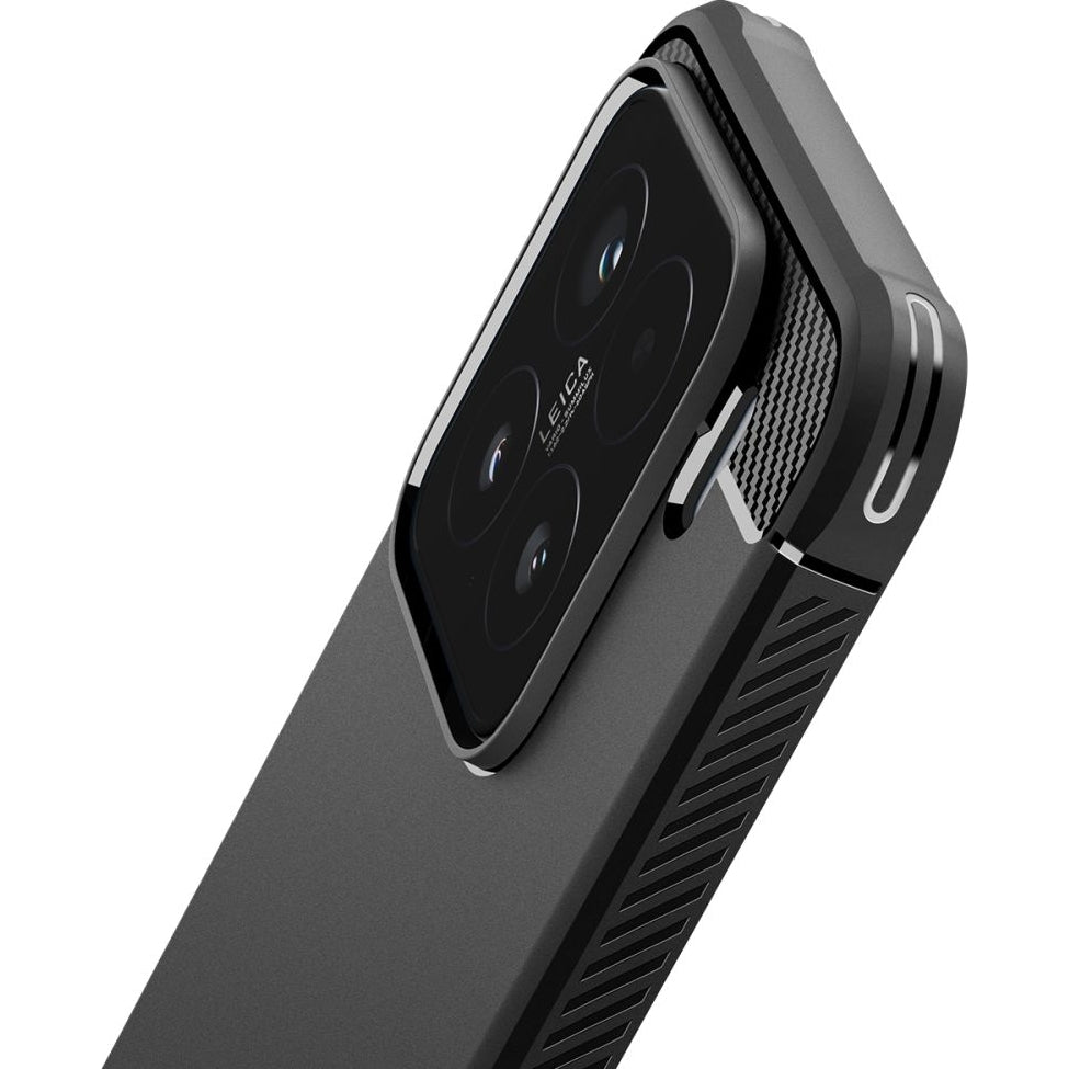 Handyhülle für Xiaomi 15, Spigen Rugged Armor, Schwarz