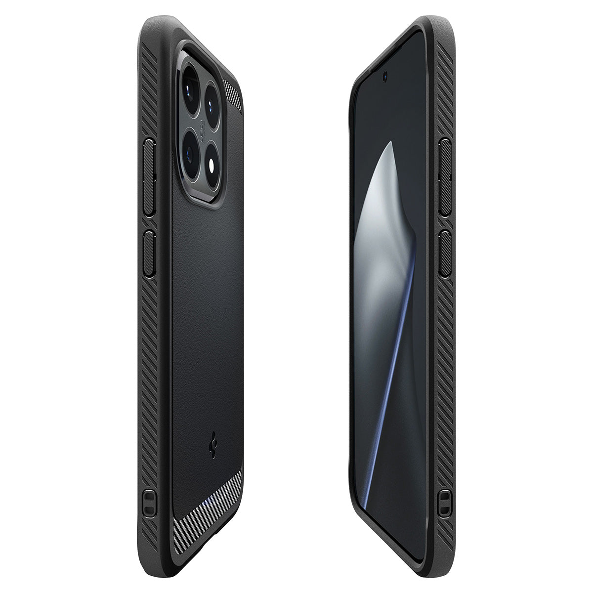 Handyhülle für Xiaomi 15T, Spigen Rugged Armor, Schwarz