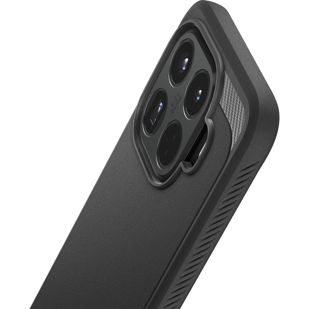 Handyhülle für Xiaomi 15T Pro, Spigen Rugged Armor, Schwarz