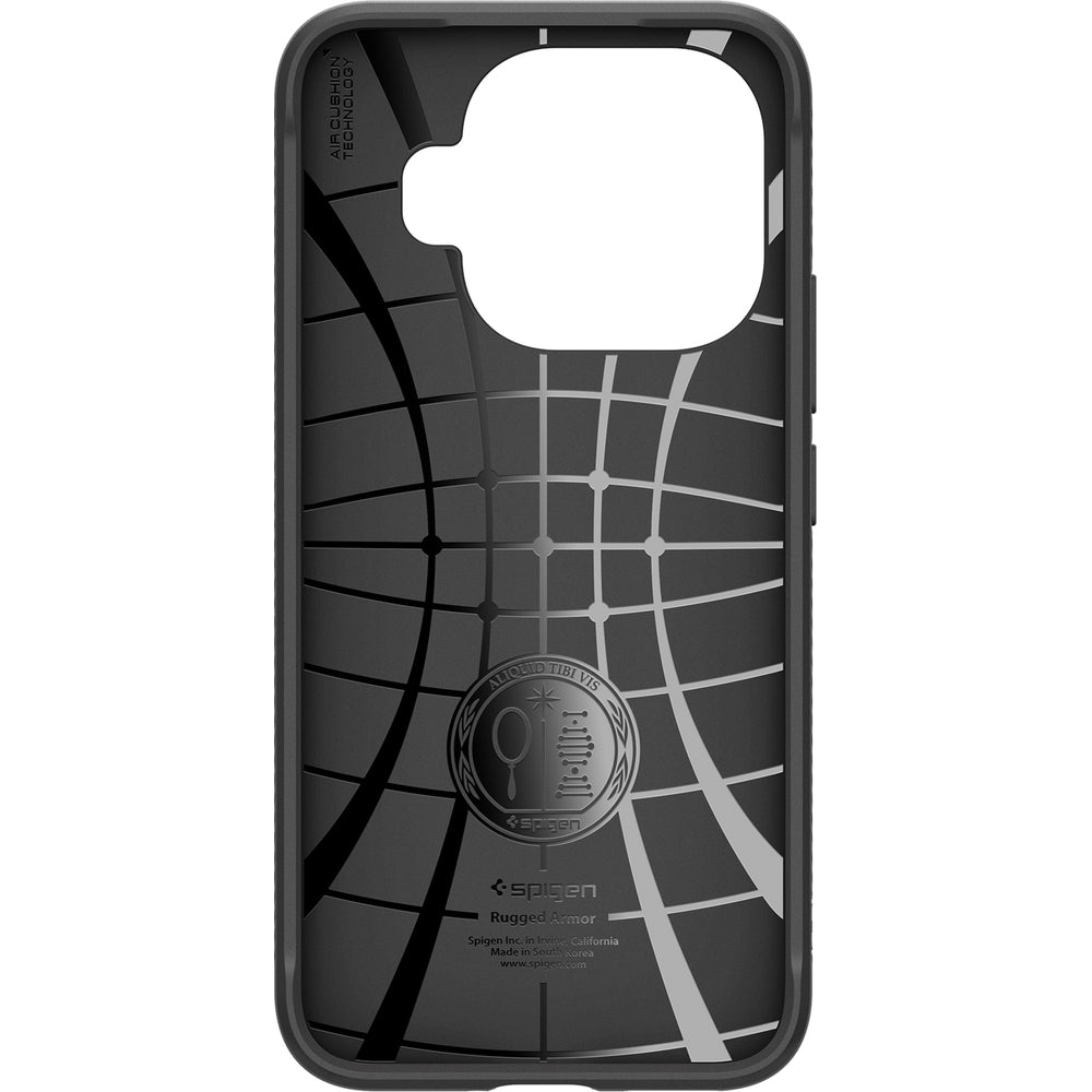 Handyhülle für Xiaomi 15T Pro, Spigen Rugged Armor, Schwarz