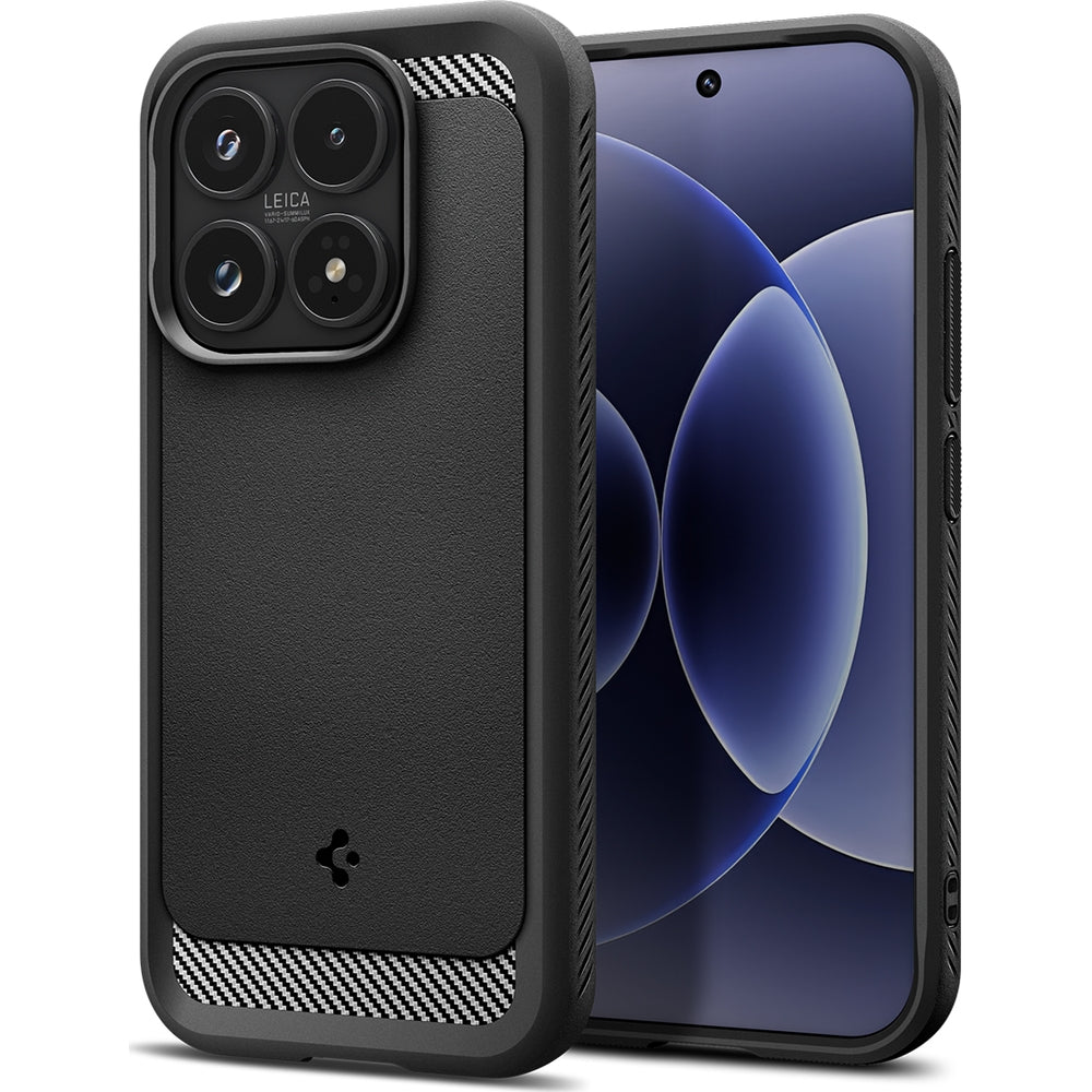 Handyhülle für Xiaomi 17, Spigen Rugged Armor, Schwarz