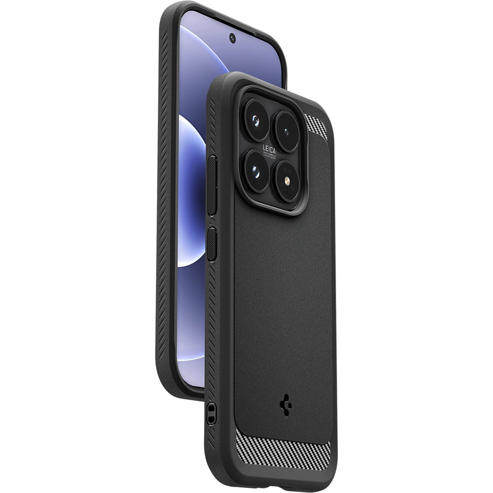 Handyhülle für Xiaomi 17, Spigen Rugged Armor, Schwarz