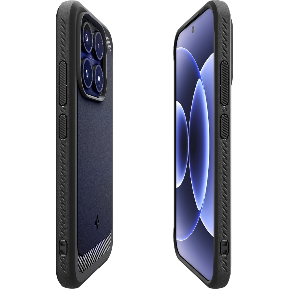 Handyhülle für Xiaomi 17, Spigen Rugged Armor, Schwarz