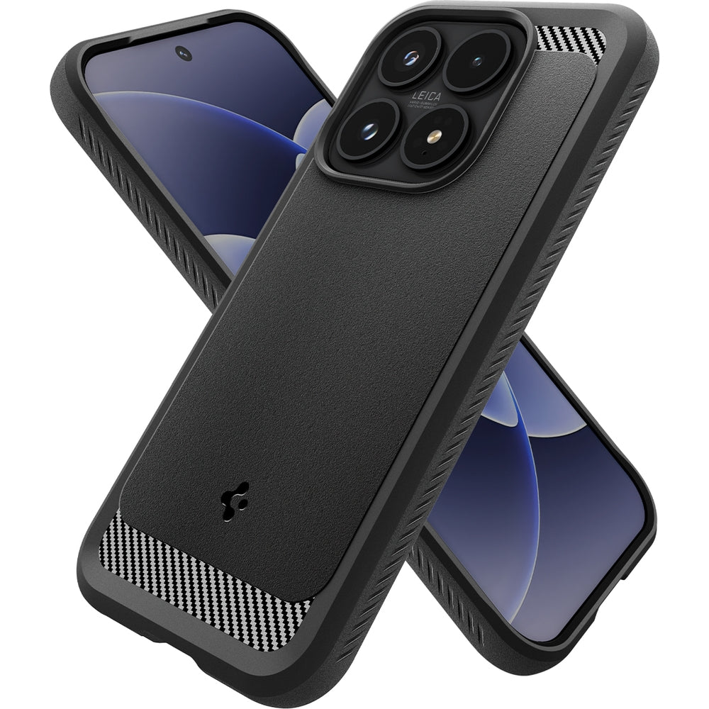 Handyhülle für Xiaomi 17, Spigen Rugged Armor, Schwarz