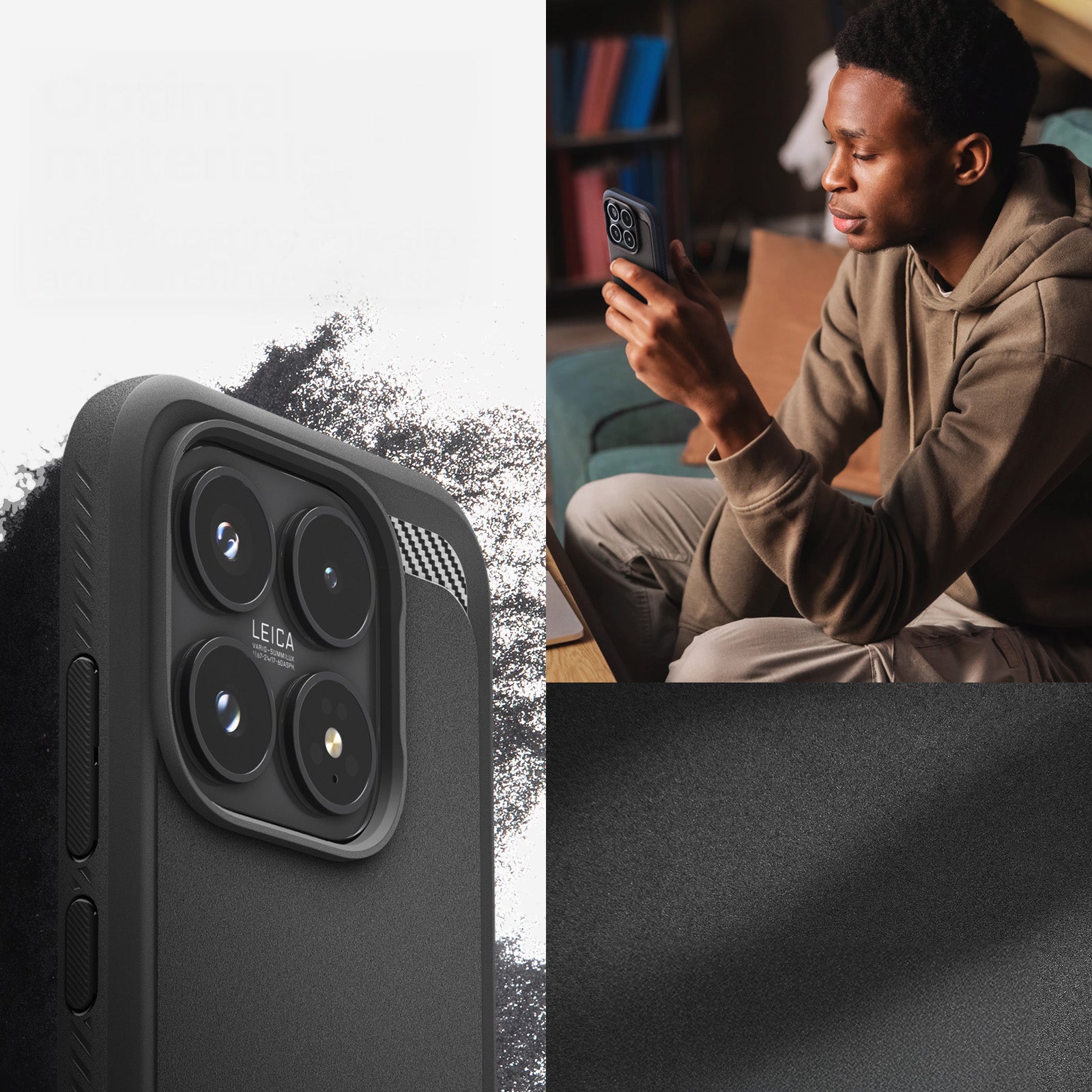 Handyhülle für Xiaomi 17, Spigen Rugged Armor, Schwarz