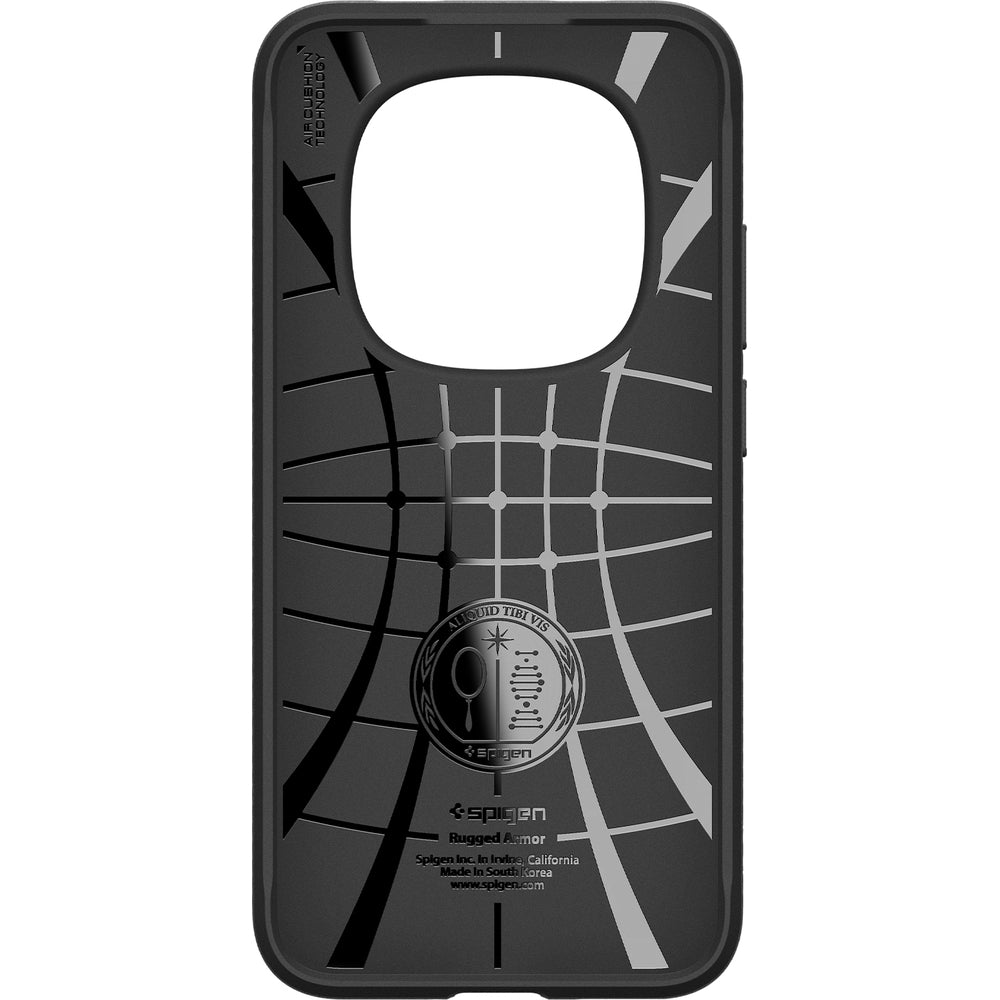 Handyhülle für Xiaomi Redmi Note 15 Pro 5G, Spigen Rugged Armor, Schwarz