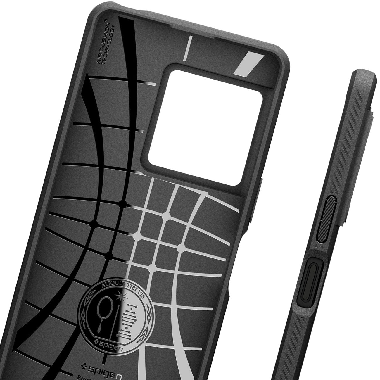 Handyhülle für Sony Xperia 1 VIII, Spigen Rugged Armor, Schwarz