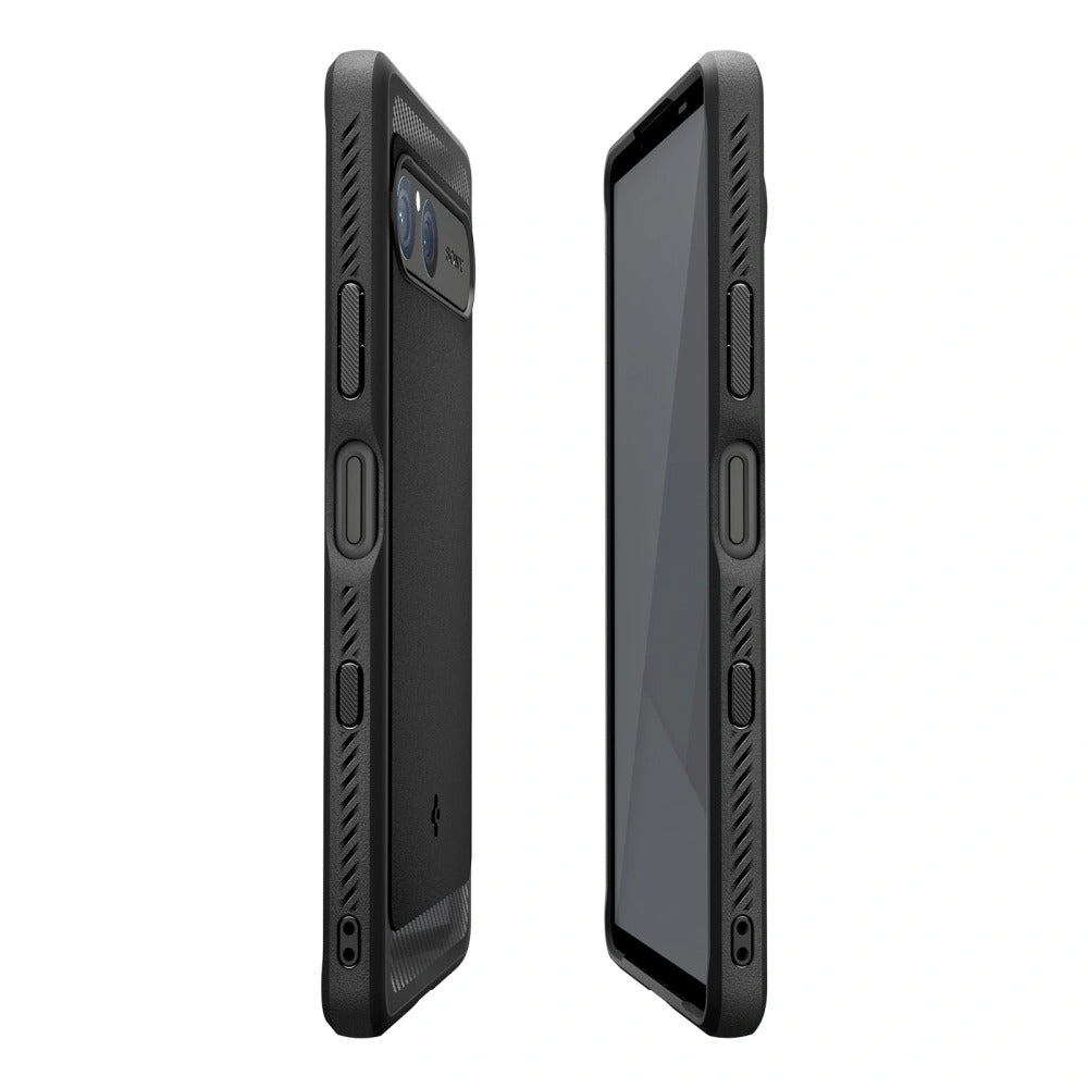 Handyhülle für Xperia 10 VII, Spigen Rugged Armor, Schwarz