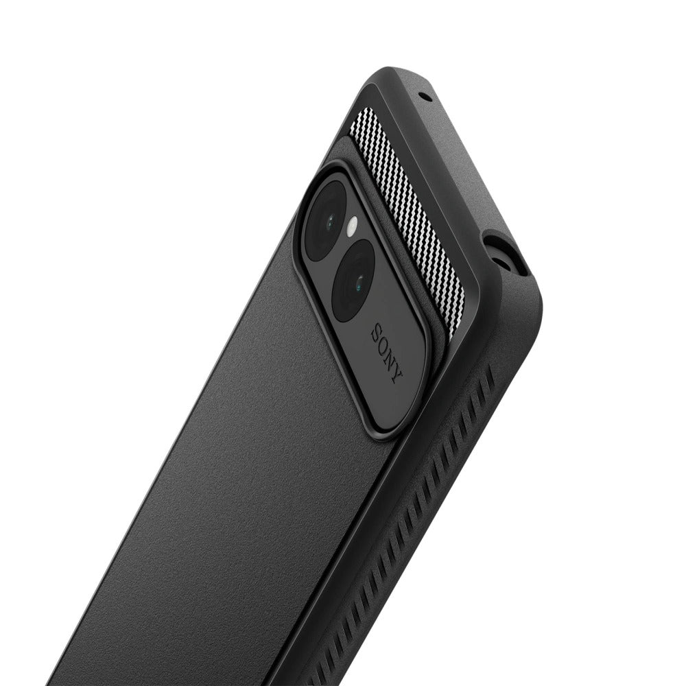 Handyhülle für Xperia 10 VII, Spigen Rugged Armor, Schwarz