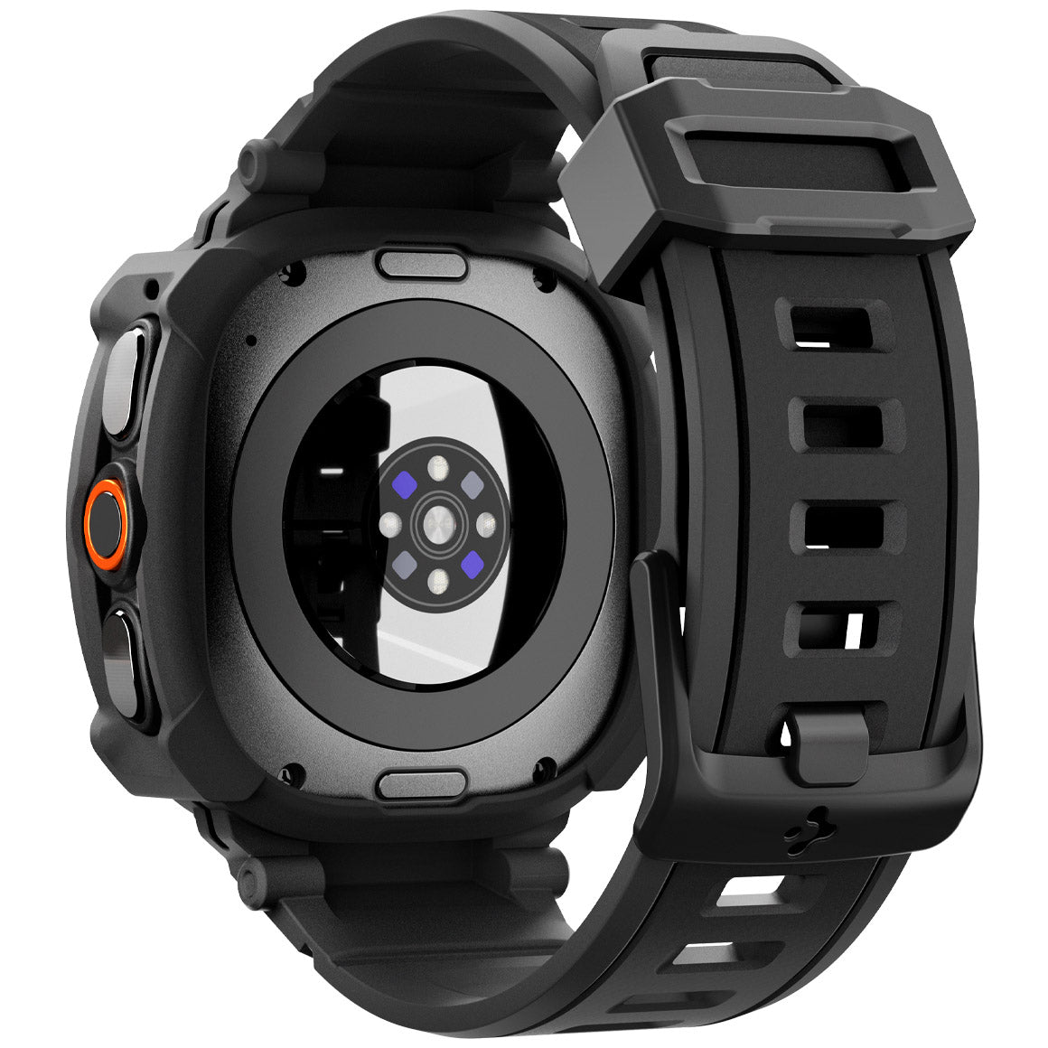 Schutzhülle mit Armband für Galaxy Watch Ultra 2 (2026) 47 mm, Spigen Rugged Armor Pro, Schwarz