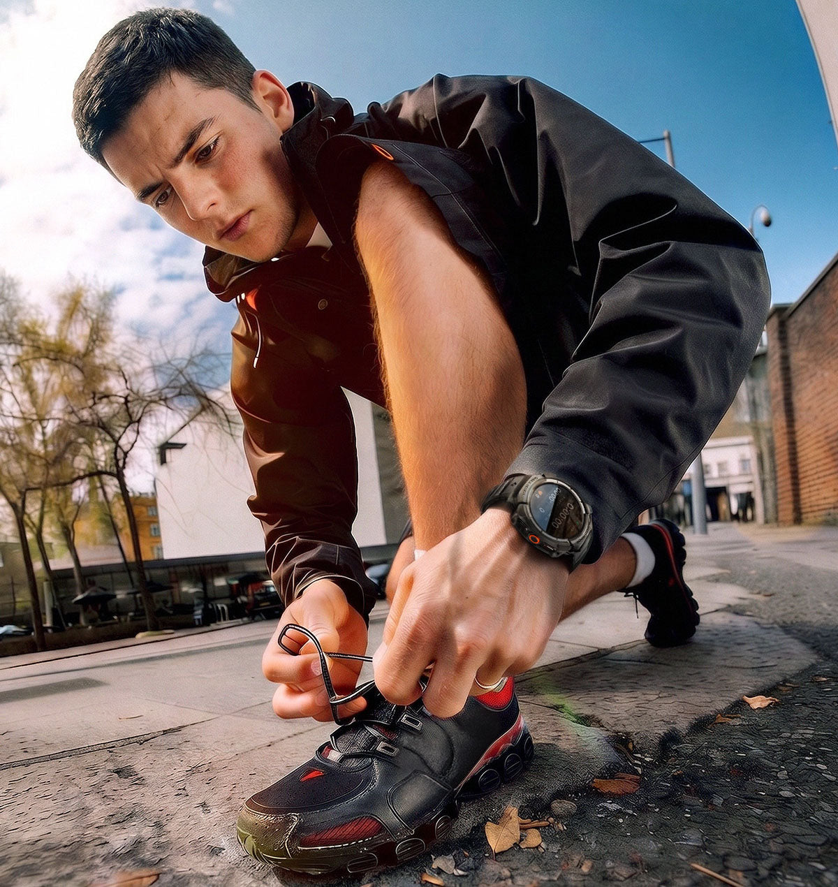 Schutzhülle mit Armband für Galaxy Watch Ultra 2 (2026) 47 mm, Spigen Rugged Armor Pro, Schwarz