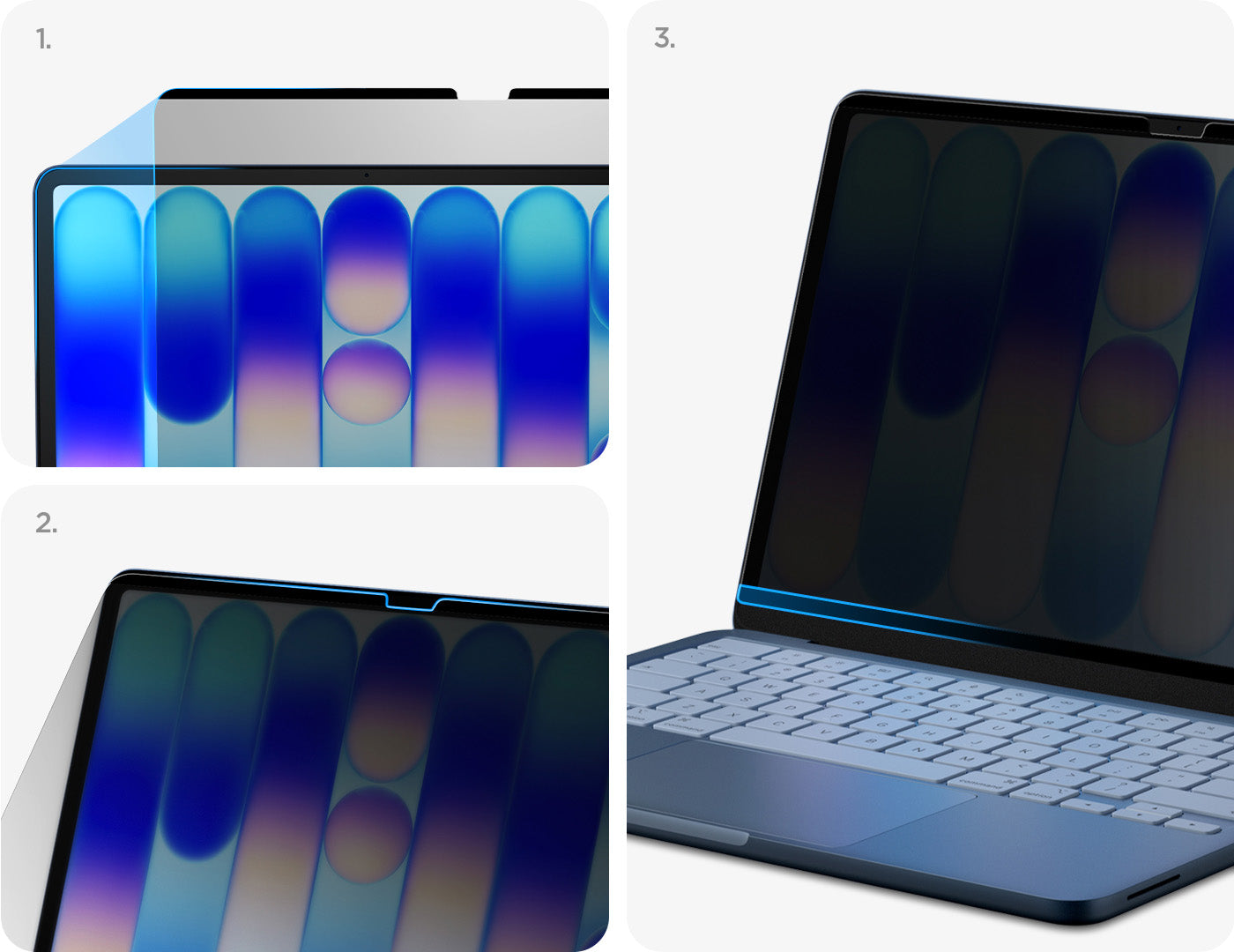 Folie mit Sichtschutzfilter für MacBook Neo 13" A18 Pro 2026, Spigen SafeView Privacy Filter