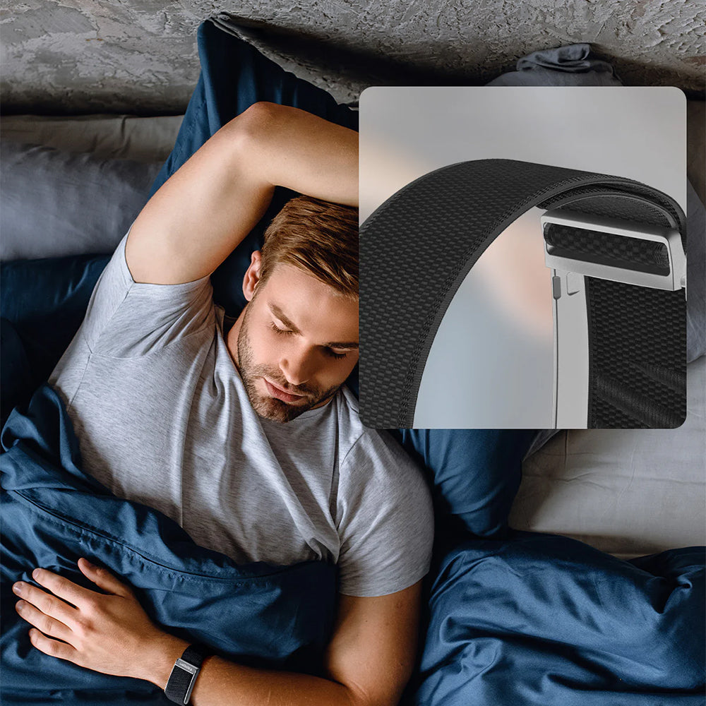 Armband aus Nylon für Whoop 5.0, Spigen WBF3 Band, Schwarz