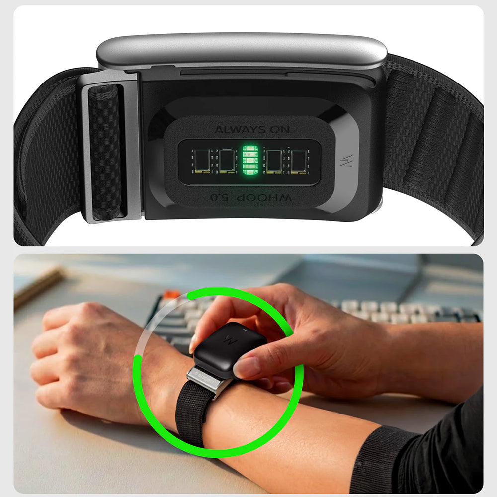 Armband aus Nylon für Whoop 5.0, Spigen WBF3 Band, Schwarz