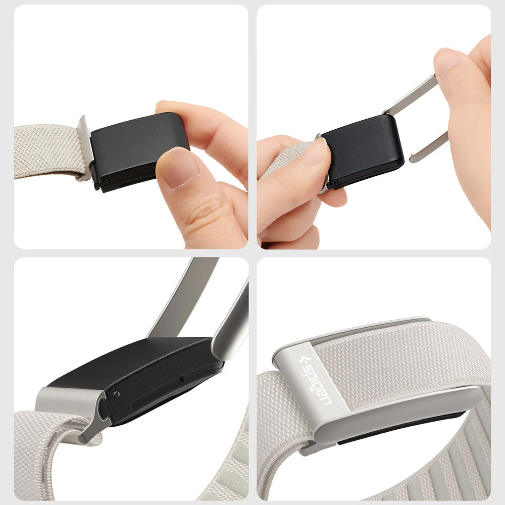 Armband aus Nylon für Whoop 5.0, Spigen WBF3 Band, Beige