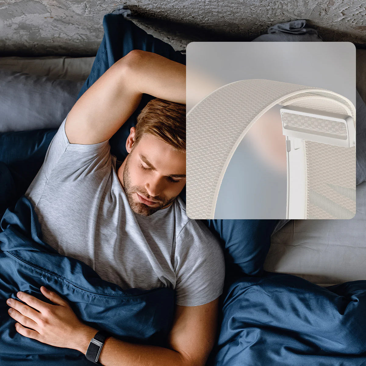 Armband aus Nylon für Whoop 5.0, Spigen WBF3 Band, Beige