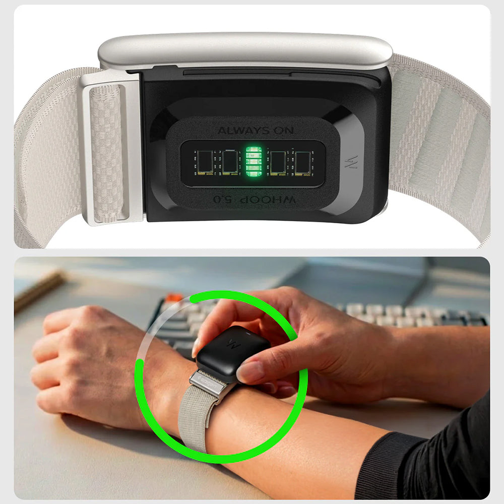 Armband aus Nylon für Whoop 5.0, Spigen WBF3 Band, Beige