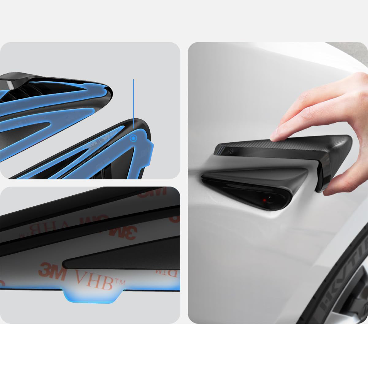 Abdeckungen für Seitenkameras für Tesla Model 3 Highland 2024-25, Spigen Side Camera Protection Cover, Carbon