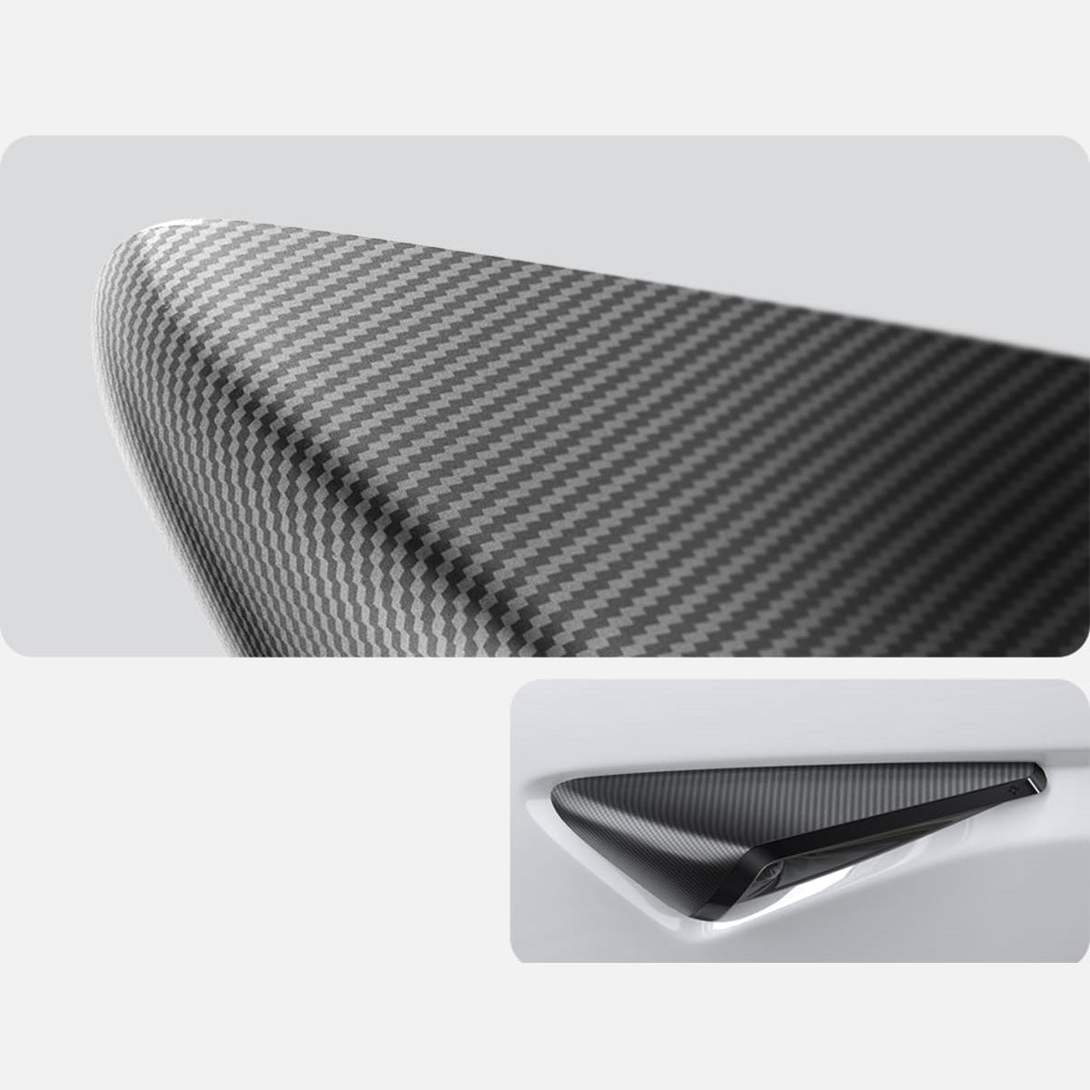 Abdeckungen für Seitenkameras für Tesla Model 3 Highland 2024-25, Spigen Side Camera Protection Cover, Carbon