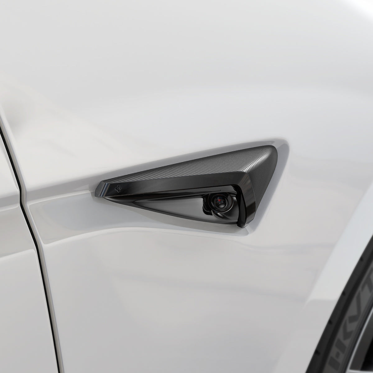 Abdeckungen für Seitenkameras für Tesla Model 3 Highland 2024-25, Spigen Side Camera Protection Cover, Carbon