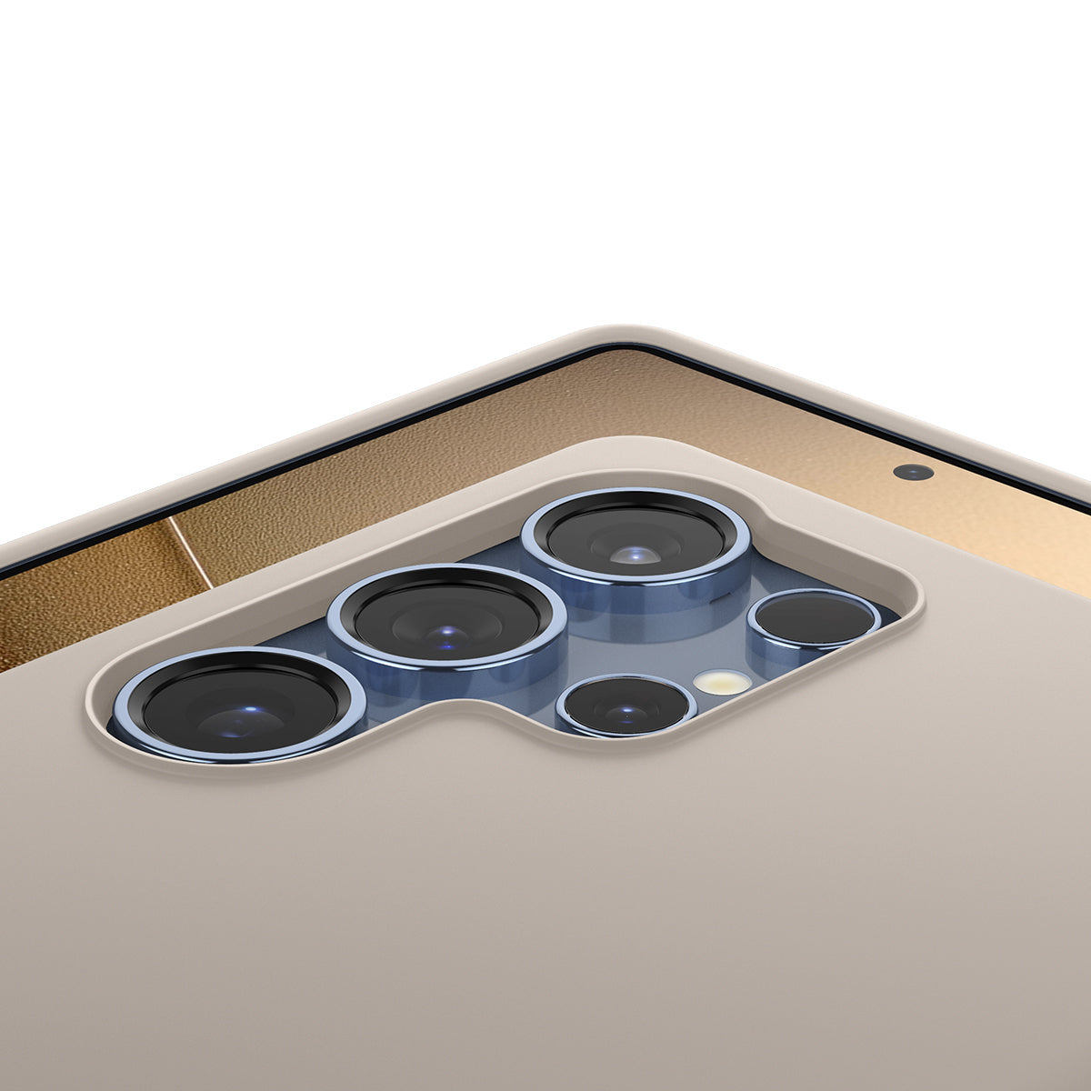Handyhülle für Galaxy S25 Ultra, Spigen Silicone Fit Mag mit MagSafe, Beige